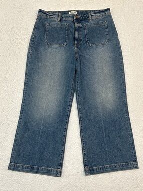 Rolla's Sailor High Rise Wide Leg Jeans size 34 Preppy Coastal